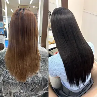 カラー ヘアメ🎀推しカラー 🥣横浜/しほ🧸のヘアスタイル