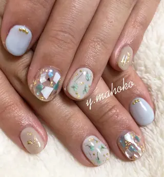 ネイル パラジェル有/ 長さだし/mahoのネイルデザイン