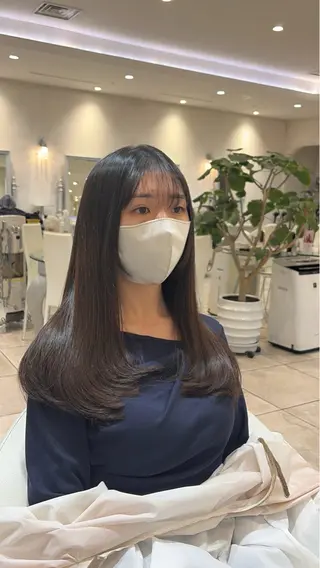 ロング 地毛風ストレート/ 髪質改善/セキネのヘアスタイル