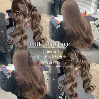 カラー 🩶透明感ブリーチ カラー🩶 maoのヘアスタイル