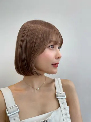 ショート カラー HINA🎀韓国ヘア エクステ/小顔カットのヘアスタイル