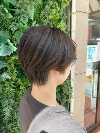 ショート 透明感カラー/韓国 ヘア🩶yuri🩵のヘアスタイル