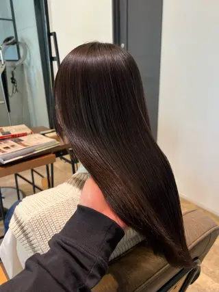 セミロング 毛流れパーマ特化/ むらたのヘアスタイル