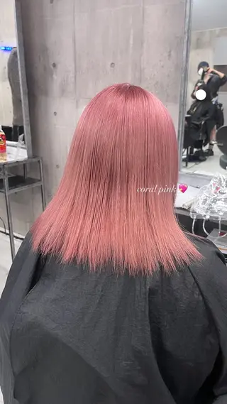 ミディアム カラー ハイトーン/ゆるふわ 🧚𖥔ׁTOMO♡のヘアスタイル