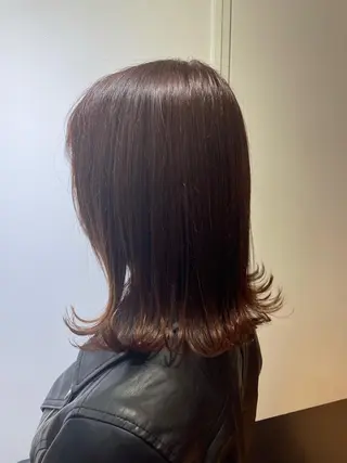 ミディアム カラー ショート/脱白髪染め ☆宇﨑悠実のヘアスタイル