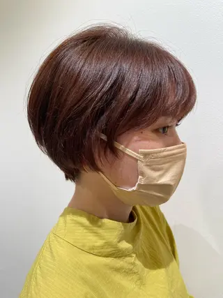 ショート 由比藤理子 ブリーチカラー🌈のヘアスタイル