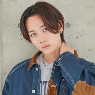 ミディアム カラー メンズ 北川 晴花のヘアスタイル