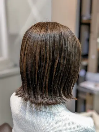 セミロング ヘアアレンジ パーマ カラー 初めでも安心🌟 newi町田✂のヘアスタイル