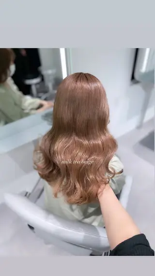 セミロング 透明感たっぷり柔らか 可愛いStyle杏琉のヘアスタイル