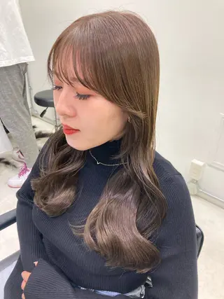 カラー 💖ブリーチなし透明 感💖ASAHIのヘアスタイル