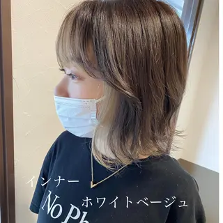 ミディアム カラー 坂井田 浩樹のヘアスタイル