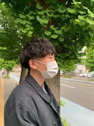 パーマ メンズ 宮嶋 勇輔のヘアスタイル