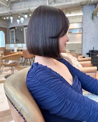 ショート カラー 縮毛矯正/艶髪/ 透明感カラー輝希のヘアスタイル