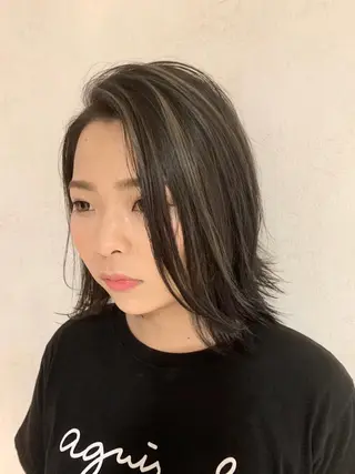 ミディアム 市村 正義のヘアスタイル