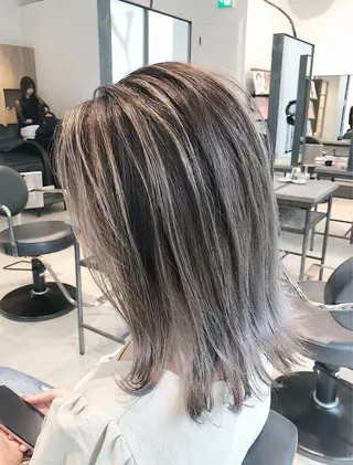 ミディアム カラー ノンダメージ髪質改善 カラー💎/KURAのヘアスタイル