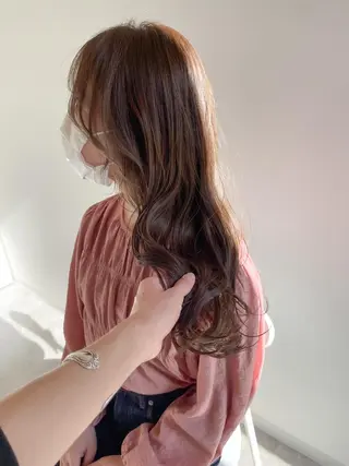 ミディアム カラー 清水 亮太／赤み消しカラーのヘアスタイル