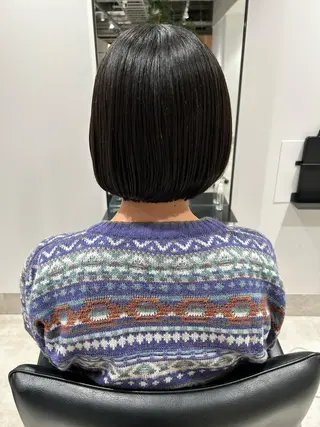 ショート カラー スキバサミを使わない カット🌼唯🌼のヘアスタイル