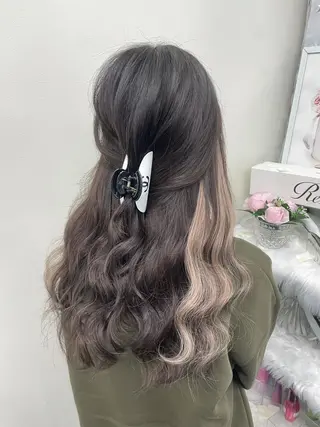 セミロング 京都最安価エクステ muuka🦋のヘアスタイル