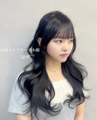 ロング カラー 宮本 優のヘアスタイル