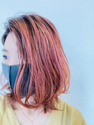 ミディアム カラー PazRood 山下のヘアスタイル