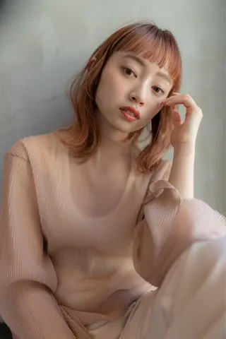 ミディアム カラー 10月限定モニター 髪質改善美髪矯正のヘアスタイル