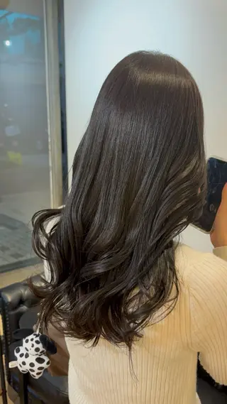 ロング miyu/ハイライト ブリーチモデル募集中のヘアスタイル