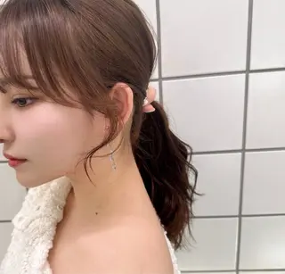 ロング カラー 💙ハイトーン韓国風 色白ヘア💙manaのヘアスタイル
