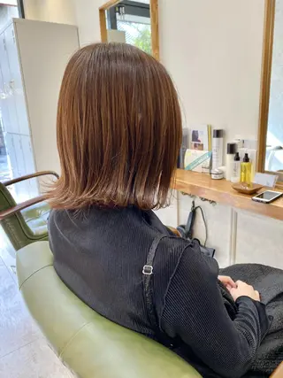 ミディアム カラー エイトウメダ 店長　稲尾友則のヘアスタイル