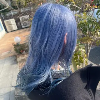 セミロング 平川 侑磨のヘアスタイル