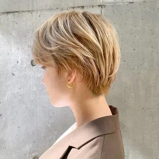 ショート カラー ハッシュカット/艶感 カラー/ユウキ✨のヘアスタイル