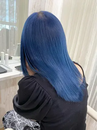 セミロング カラー 🌙HIZUKI🌙 ハイトーン 艶髪のヘアスタイル