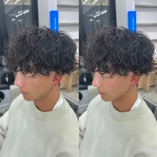 パーマ メンズ 🔥波巻き/ツイスパ 特化🔥メンズパーマのヘアスタイル