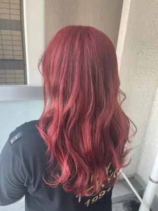 ロング カラー 岩谷/ブリーチ 🪽透明感カラーのヘアスタイル