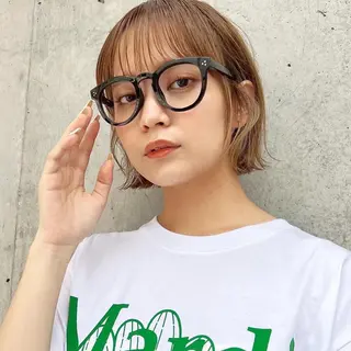 ショート カラー レイヤー専門家 ダブルカラー修のヘアスタイル