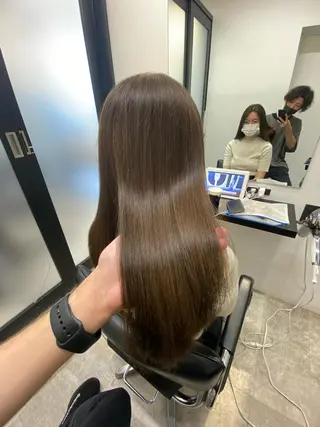 ロング カラー 【艶髪×韓国風】 毛流れ職人 RYOのヘアスタイル