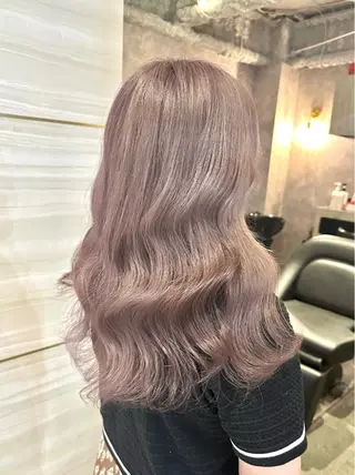 セミロング カラー パーマ ヘアアレンジ メンズ 🌱巴結生🌿大宮 ☁️ミルクティーのヘアスタイル