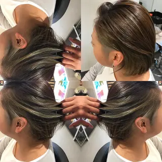 ショート カラー 大久保 隆蔵のヘアスタイル