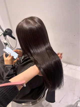 ロング 韓国ワンホン透明感 カラー✨🖤ここあのヘアスタイル