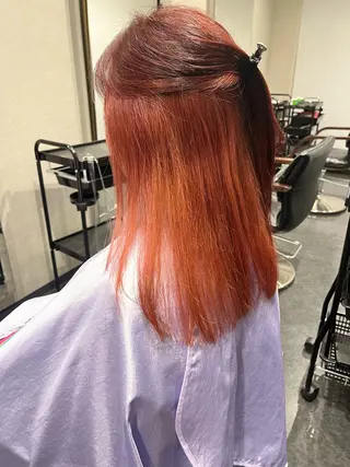 セミロング 髪質改善⚡️カラー 🍀武久 誠🍀のヘアスタイル