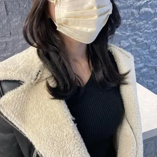セミロング カラー たかはし まいのヘアスタイル
