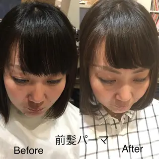 ショート パーマ 川野辺幸雄☆髪質改善 ハイライト☆白髪のヘアスタイル