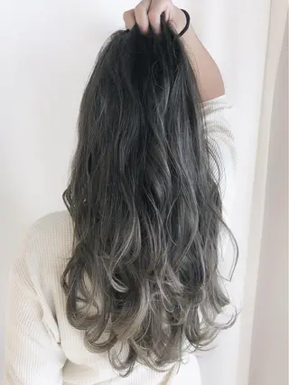 セミロング カラー パーマ ヘアアレンジ 竹内ケンゴ🇰🇷 EIGHT藤沢のヘアスタイル