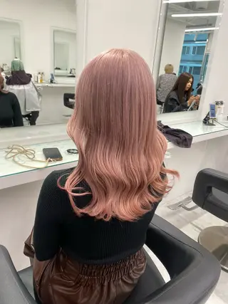 ロング カラー ウルフカットマスター みつきのヘアスタイル