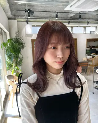 ミディアム カラー 🌷横浜/レイヤー /艶カラー🌷のヘアスタイル