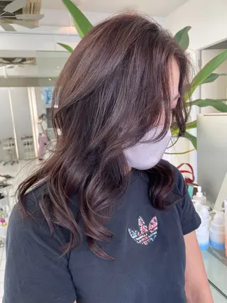 セミロング カラー ヘアアレンジ HEADS  ex所属・HEADS ex市川 ママ美容師ARISAのヘアスタイル