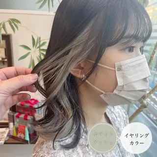 ミディアム カラー アンブレラカラー💫 フェイスフレーミングのヘアスタイル
