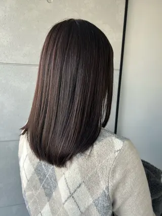 セミロング 盛本 彩乃のヘアスタイル