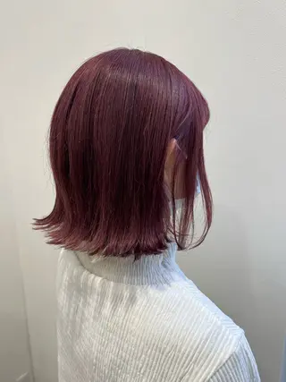 ミディアム カラー 堀越 美羽のヘアスタイル
