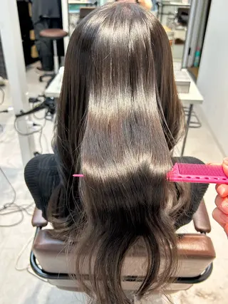 ロング カラー ninaアイドル前髪 ×透明感🎀のヘアスタイル