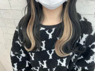 セミロング 🦋YUI 髪質改善 ブリーチ　着付け🦋のヘアスタイル